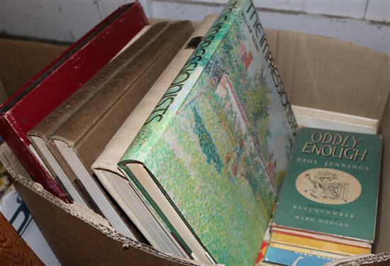 Box of books - The Impressionists, etc(-)
